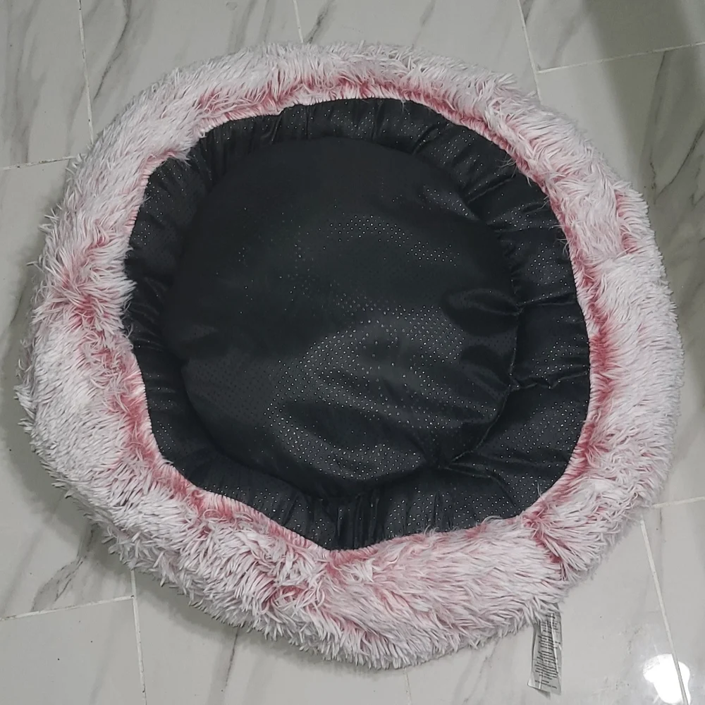 Western Home NWOT Pink Tie Dye 27in Medium Size Donut Pet Bed Up To 35lbs